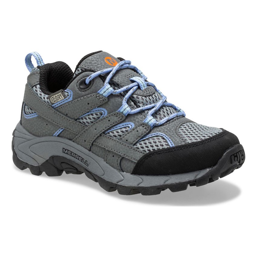 Basket Merrell Moab 2 Low Lace Waterproof Grise Enfant | F.J.YVNU